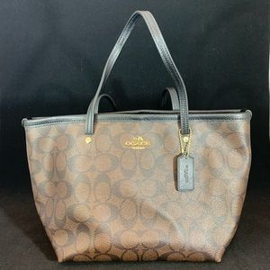- Authentic Brown/Black Coach Handbag
